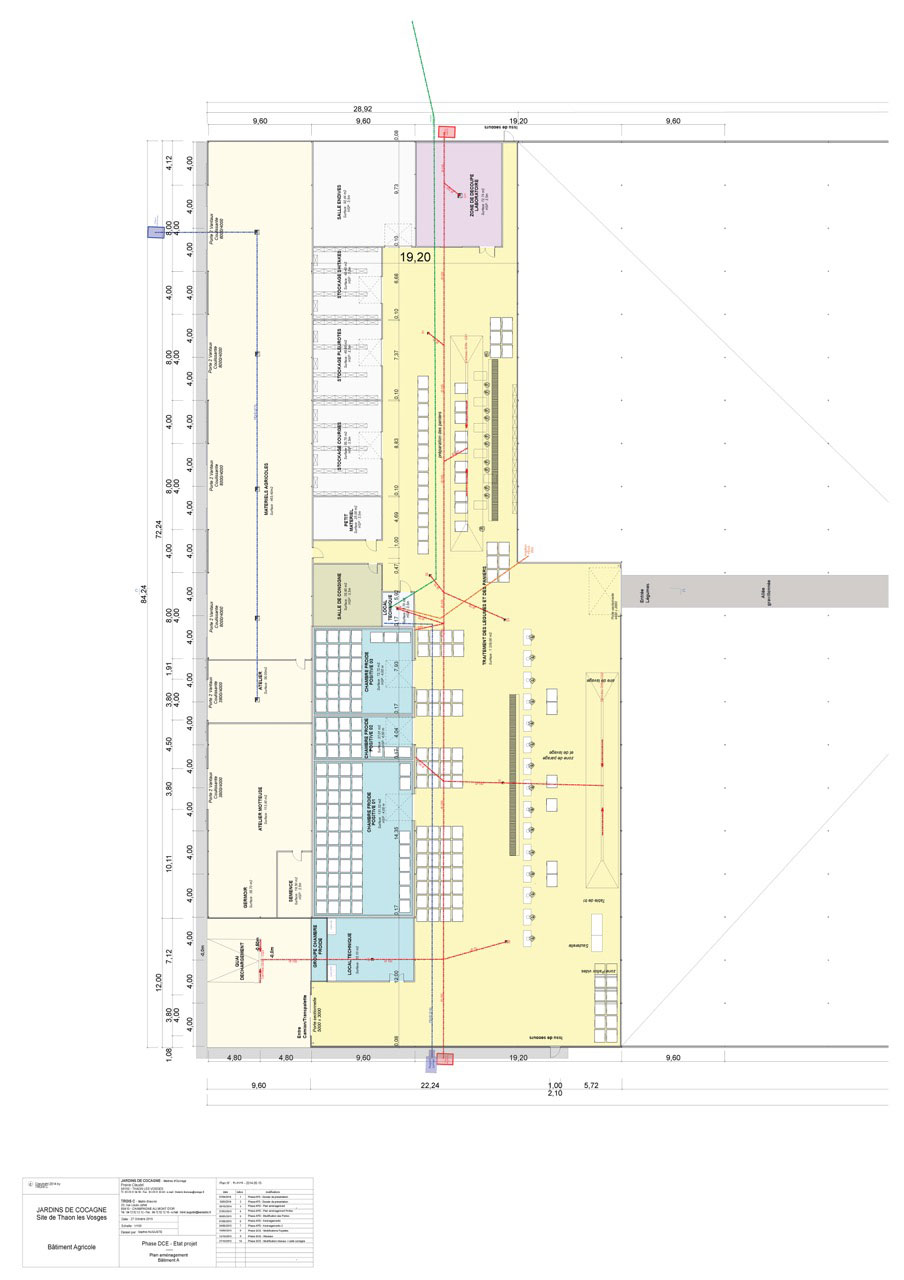 Plan de  ... - Bâtiment Agricole - Jardins de cocagne - Pièce relative au dossier de consultation des entreprises (DCE)
