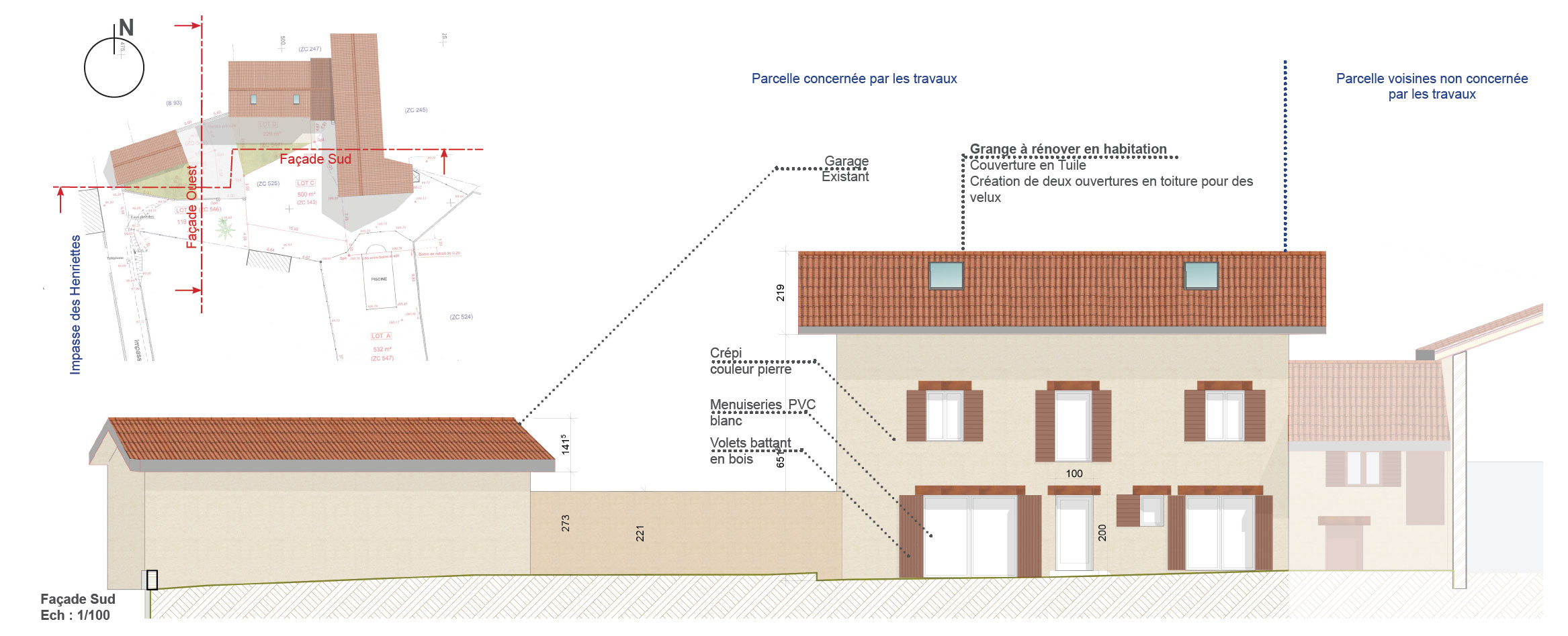 Façade Sud Misérieux